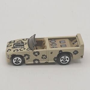Vintage Hot Wheels Roarin' Rods Mini Truck Leopard Spots Tan DieCast Toy Car